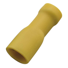 263418 Haupa Flachsteckhülse gelb vollisoliert 4,0-6,0/6,3x0,8 Nylon Produktbild