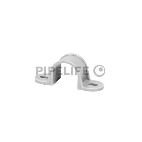 TSL63 Pipelife 2-lappige Schelle 63 hellgrau Produktbild