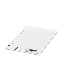 0829437 PHOENIX US-EMP Einrastschildchen 40x17 weiß unbeschriftet Produktbild front M