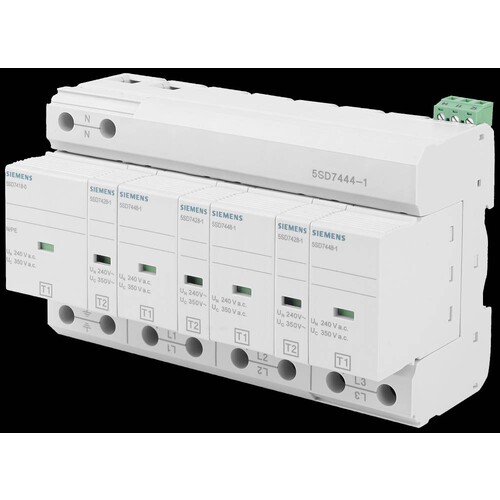 5SD74441 Siemens KOMBIABLEITER TYP 1 + 2 KLASSE B+C UC 350V 4POLIG 3+1 SCHALTUNG Produktbild