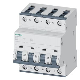 5SY46637 Siemens LEITUNGSSCHUTZSCHALTER 400V 10KA 3+N-POLIG C 63A T=70MM Produktbild front M