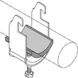 11066 Dietzel IW 24 ISOLIERWANNE zu Kabelschelle f.Kabel 21-24mm Produktbild