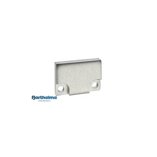 62398614 Barthelme BARdolino Alu-Endkapp Set flach Stärke 3mm 2x inkl. 4 Schraube Produktbild Front View L