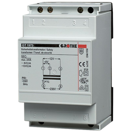 14034 Grothe Sicherheitstransformator bis 25VA 8/12V Produktbild front M