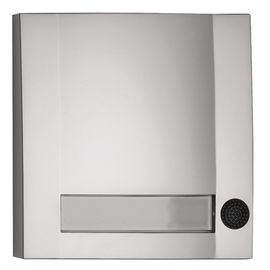 51113 Grothe AP-Tasterplatte m.1 Taste silber matt/schwarz,(DOMOLUX SIM/S Produktbild front M