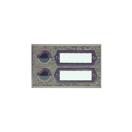 55512 Grothe AP-Etagenplatte Bronzeguss 2 Taster, max.24V, (Typ ETA 5 Produktbild