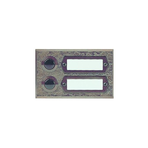 55512 Grothe AP-Etagenplatte Bronzeguss 2 Taster, max.24V, (Typ ETA 5 Produktbild Front View L