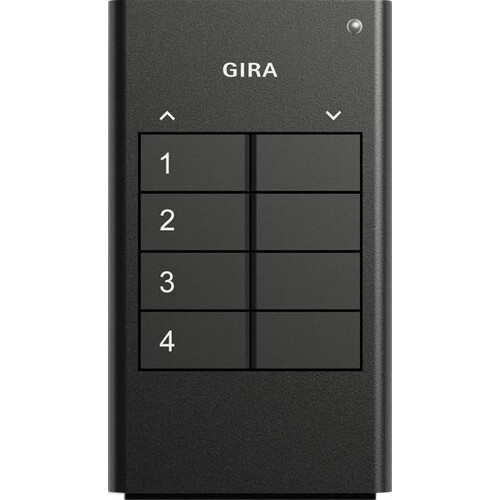 535410 GIRA Funk Handsender 4fach Gira eNet Anthrazit Produktbild Front View L