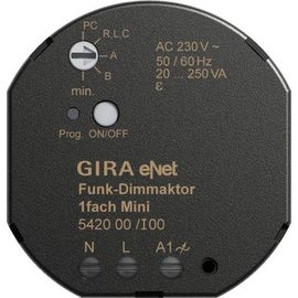 542000 GIRA Funk Dimmaktor Mini 20 250 VA Gira eNet Produktbild