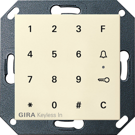 260501 GIRA Gira Keyless In Codetastatur System 55 Cremeweiß Produktbild front M