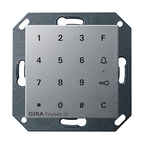 260526 GIRA Gira Keyless In Codetastatur System 55 Farbe Alu Produktbild Front View L