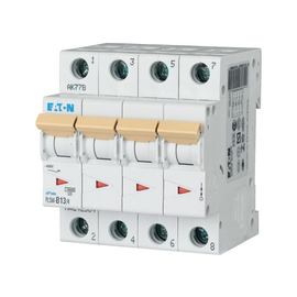 242584 EATON PLSM-B13/4-MW Leitungsschutzschalter 13A 10kA 4-polig Produktbild front M
