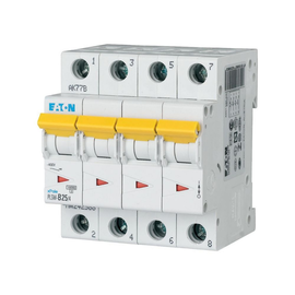 242614 EATON PLSM-C25/4-MW Leitungsschutzschalter 25A 10kA 4-polig Produktbild front M