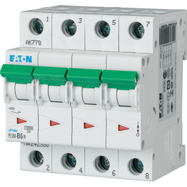 242606 EATON PLSM-C6/4-MW Leitungsschutzschalter 6A 10kA  4-polig Produktbild
