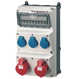 AM 930003 Mennekes Steckdosenkombi AMAXX 3SSTD 2CEE16/5 Produktbild front M