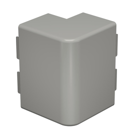 6022162 OBO WDK HA60130GR Außeneckhaube 60x130mm Polyvinylchlorid steingrau Produktbild front M