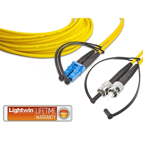 LDP-09 LC-ST 5.0 Lightwin Patchkabel LWL Duplex Singlemode 5m LC-ST 9/125µm Produktbild