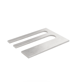 17083 Alumero 802606 Unterlegeplatte 3 mm 14016 100x75x3 mm Produktbild front M