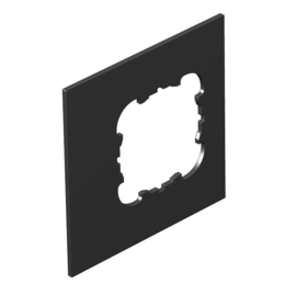 7408458 OBO T8NL P2 9011 Abdeckplatte 1xEKR für T4L/T8NL Polyamid graphitschwa Produktbild front M