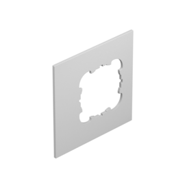 7408460 OBO T8NL P2 7035 Abdeckplatte 1xEKR für T4L/T8NL Polyamid lichtgrau Produktbild front M