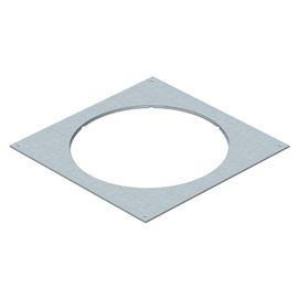 7400533 OBO DUG 350-3 R7 Montagedeckel 350-2/3 für R7 383x383x4 Stahl bandverzi Produktbild front M