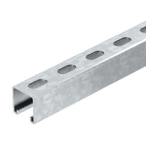1122912 OBO MS 41 L 6M FS Profilschiene gelocht, Schlitzweite 22mm 6000x41x41 St Produktbild