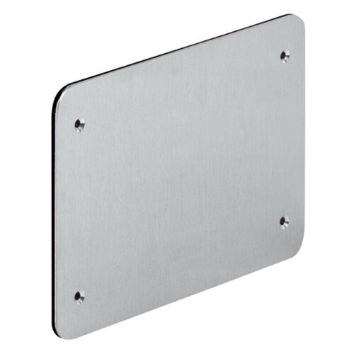 9911.03 KAISER Abschluss-Feuchtraum- deckel Aluminium 185x130x4mm 1298-74 Produktbild Front View L