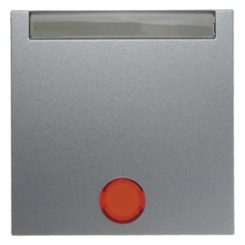 16281404 Berker S.1/B.x Wippe mit Linse und Schriftleiste, alu matt Produktbild front M