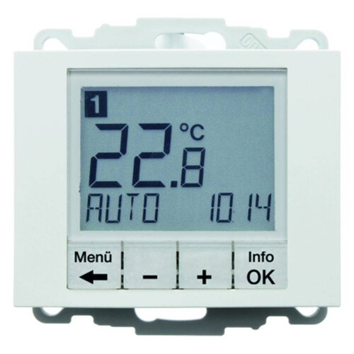 20447109 Berker K.1 Temperaturregler mit Zentralstück, 230V, Produktbild Front View L