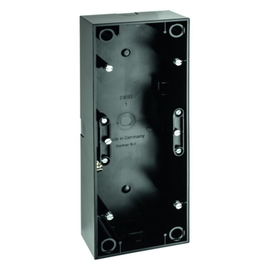 10438935 Berker R.3 AP-Gehäuse 3fach, schwarz glänzend Produktbild front M