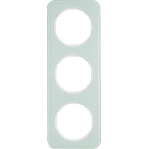 10132109 Berker R.1 Rahmen 3fach Glas polarweiß Produktbild