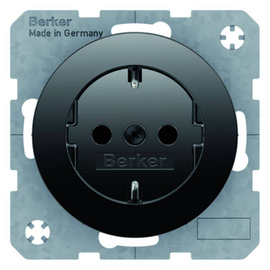 47232045 Berker R.x SSD mit erhöhtem Berührungsschutz, schwarz glänz Produktbild