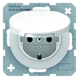 47512089 Berker R.x SSD mit Klappdeckel polarweiß glänzend Produktbild