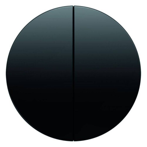 16232045 Berker R.x Serienwippe schwarz glänzend Produktbild Front View L