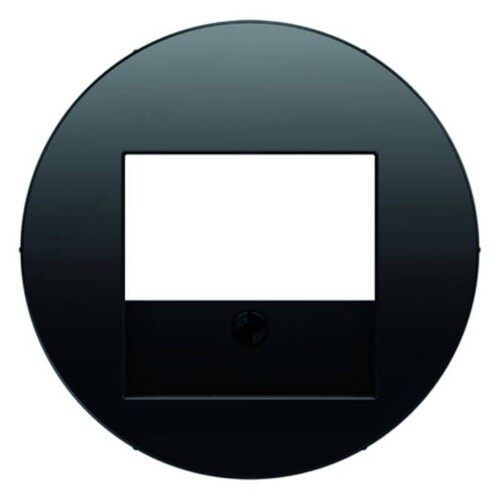 10382045 Berker R.x Zentralstück für TAE-Anschlussdose, schwarz glänzend Produktbild