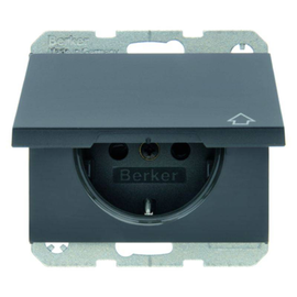 47517106 Berker K.1 SSD mit Klappdeckel und erh. Berührungsschutz an Produktbild