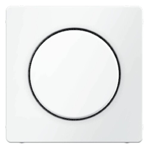 11376089 Berker Q.x Zentralstück für Drehdimmer polarweiß samt Produktbild Front View L