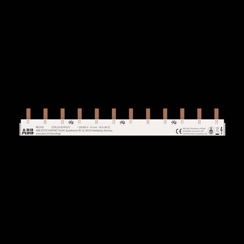 2CDL231001R1012 STOTZ Sammelschiene PS3/12 3pol 10mm2 Produktbild Front View L