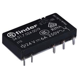 34.51.7.024.0019 FINDER Steck/ Printrelais 5mm 6A 1WE 24VDC Produktbild front M