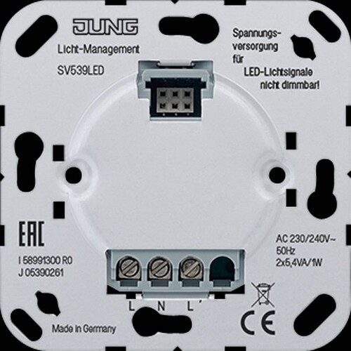 SV539LED Jung Spannungsversorgung f. LED-Lichtsignale Produktbild Front View L