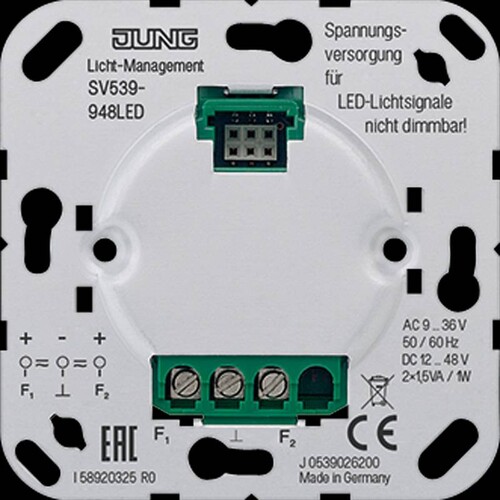 SV539-948LED Jung Spannungsversorgung f. LED-Lichtsignale Produktbild Front View L