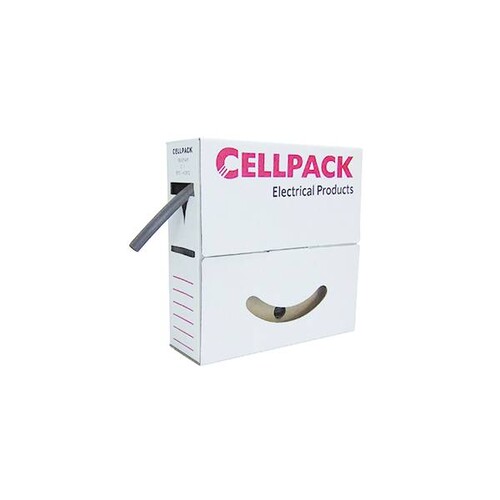 SB 1,6-0,8SW Cellpack Schrumpfschlauch in Abrollbox schwarz 1Box=15m Produktbild Front View L