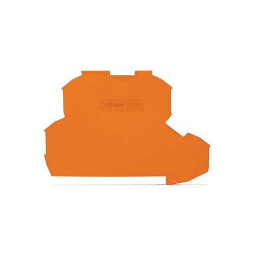 2000-2292 WAGO 2L-ABSCHLUSSPLATTE DSK ORANGE Produktbild Front View L