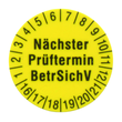 2145956 AMPROBE PRÜFETIKETTE 1238 gelb rund Prüfetiketten D=15mm (250 St.) Produktbild