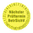 2145956 AMPROBE PRÜFETIKETTE 1238 gelb rund Prüfetiketten D=15mm (250 St.) Produktbild