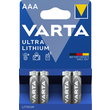 06103301404 Varta ULTRA LITHIUM AAA (4Stk.-Bli.) Micro Batterie LR03, MN2400 Produktbild