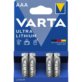 06103301404 VARTA ULTRA LITHIUM AAA (4STK.-BL.) Micro Batterie Produktbild