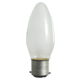 40867 Scharnberger Kerzenlampe Ba22D 60W 240V matt Produktbild