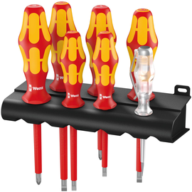 05006147001 Wera 160 i/7 Rack Schrauben- drehersatz VDE 7tlg inkl.Spannungsprüfer Produktbild