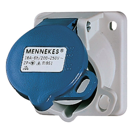 851 Mennekes MENNEKES CEE-Anbausteckdose Cara-Contact 16A 3p 2 Produktbild front M